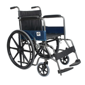 Silla de Ruedas Estándar Llanta Maciza Desarmable Rin Estrella Negro Grafito